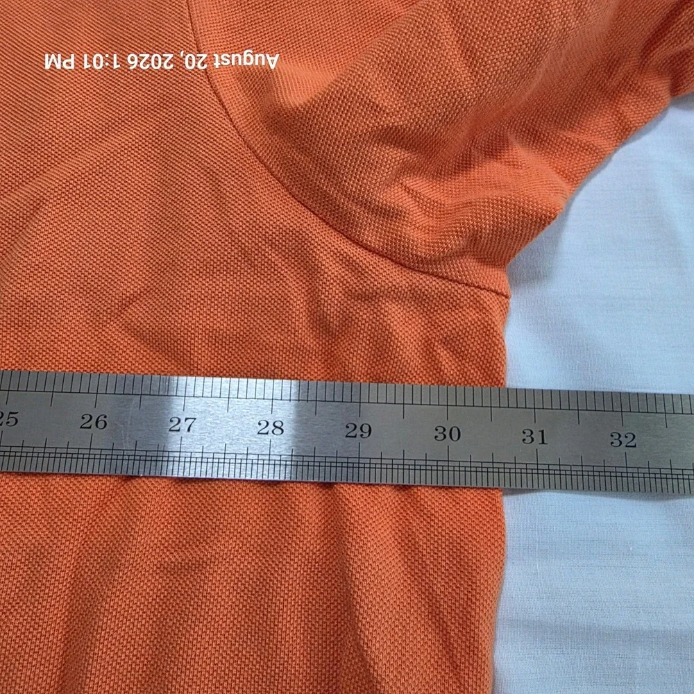 Polo Ralph Lauren Mens 4XB Big Bedford Orange Mesh Polo Shirt NWT 4355196 BT